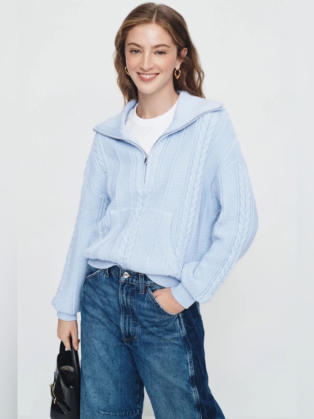 *Flawed RTR Fifteen Twenty Karin Half Zip Sweater (0454)